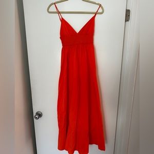 Orange Zara dress